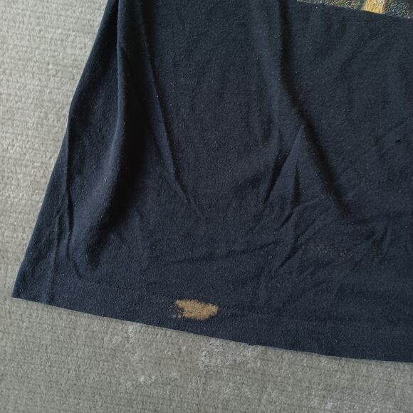 Vintage Willie Nelson T-Shirt Mens XL Black Screen Star Don't Mess With Texas - Picture 11 of 12